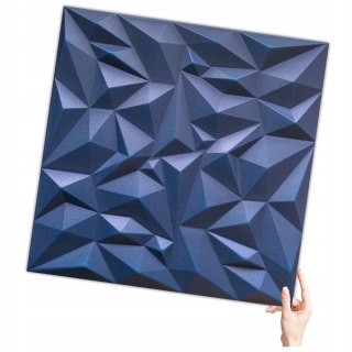 Kaseton Ścienny 50x50 Panele Sufitowe 3D GRANATOWY "61" 50x50 AMETYST
