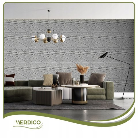 Kaseton Ścienny Sufitowy 3D Beton Architektoniczny Panele 50x50 Line 69