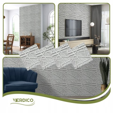 Kaseton Ścienny Sufitowy 3D Beton Architektoniczny Panele 50x50 Line 69
