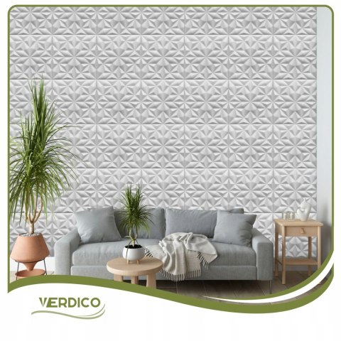 Kaseton Ścienny Sufitowy 3D Biały Panele Ścienne 50x50 0,25m2 ONYX
