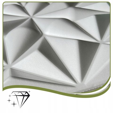 Kaseton Ścienny Sufitowy 3D Biały Panele Ścienne 50x50 0,25m2 ONYX