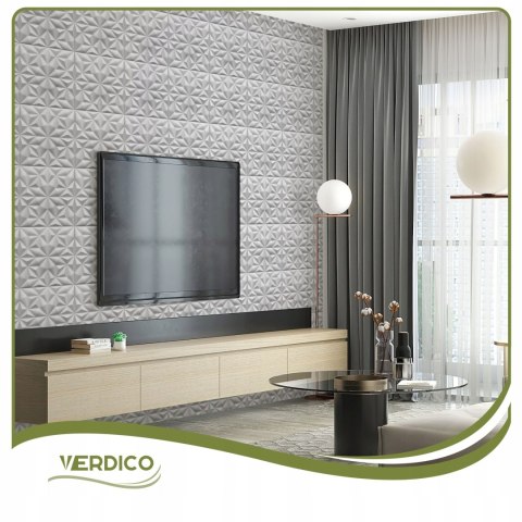 Kaseton Ścienny Sufitowy 3D Biały Panele Ścienne 50x50 0,25m2 ONYX