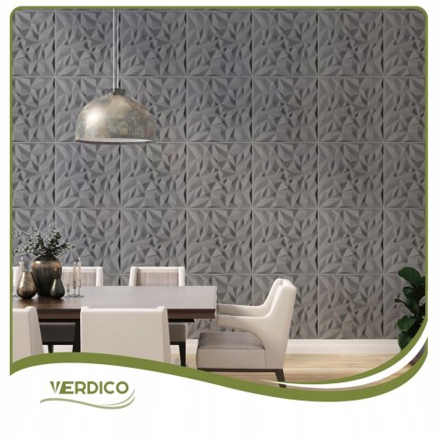 Kaseton Ścienny Sufitowy 3D Biały Panele Ścienne Ametyst 50x50 0,25m2