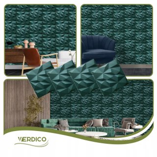 Kaseton Ścienny Sufitowy 3D Butelkowa Zieleń Panele 50x50 0,25m2 BRYLANT