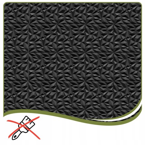 Kaseton Ścienny Sufitowy 3D Czarny Panele Ścienne 50x50 0,25m2 AMETYST