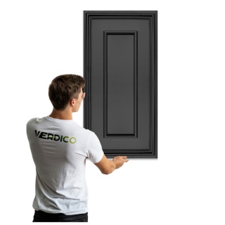 Sztukateria Ścienna Rama Kaseton Sufitowy 3D Czarny Panele Ścienne 50x50 0,50m2 RAMA CZARNA