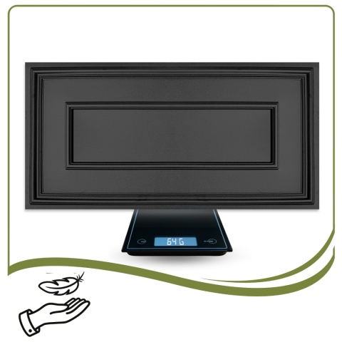 Sztukateria Ścienna Rama Kaseton Sufitowy 3D Czarny Panele Ścienne 50x50 0,50m2 RAMA CZARNA