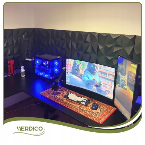 Kaseton Ścienny Sufitowy 3D Czarny Panele Ścienne 50x50 0,25m2 BRYLANT