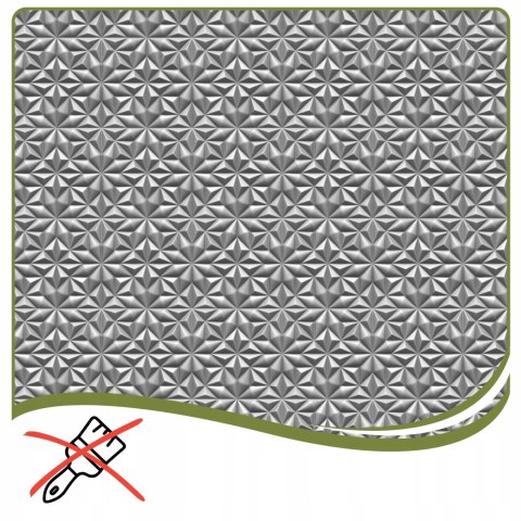 Kaseton Ścienny Sufitowy 3D SZARE Panele Ścienne 50x50 0,25m2 Onyx