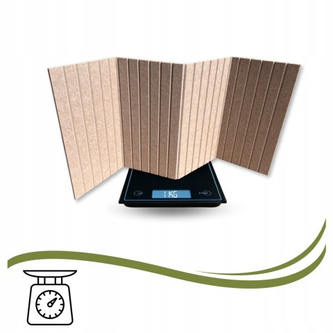 TABLICA FILCOWA LAMELE na plan lekcji 60x120cm filc CIEMNY BEŻ 29 + PINEZKI