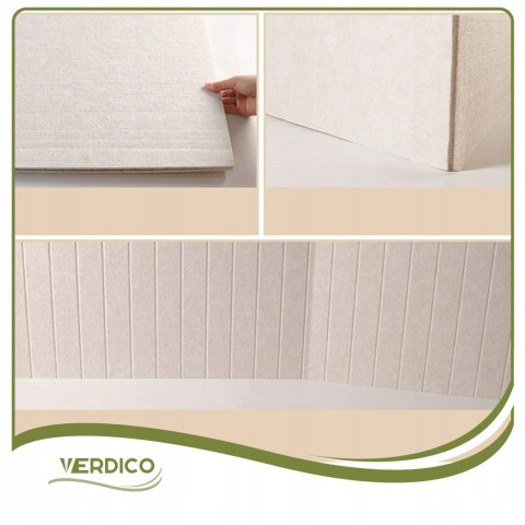 TABLICA FILCOWA LAMELE na plan lekcji 60x120cm filc Jasny BEŻ 03 + PINEZKI