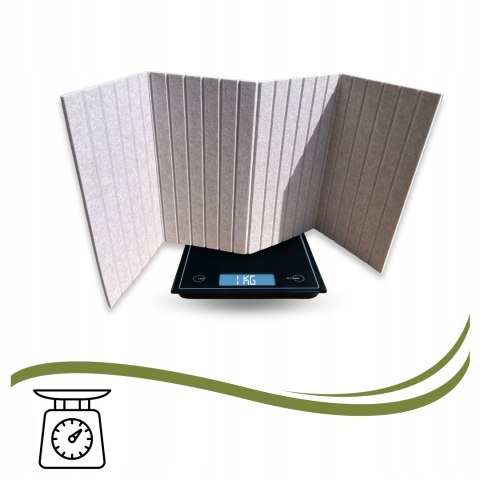 TABLICA FILCOWA LAMELE na plan lekcji 60x120cm filc Jasny BEŻ 03 + PINEZKI