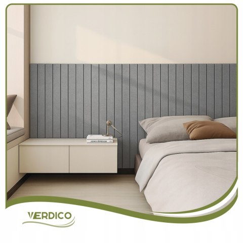 TABLICA FILCOWA LAMELE na plan lekcji 60x120cm filc SZARA 38 + PINEZKI