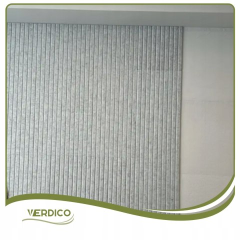 TABLICA FILCOWA LAMELE na plan lekcji 60x120cm filc SZARA 38 + PINEZKI